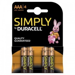 DURACELL SIMPLY AAA MINISTILO 4Pz